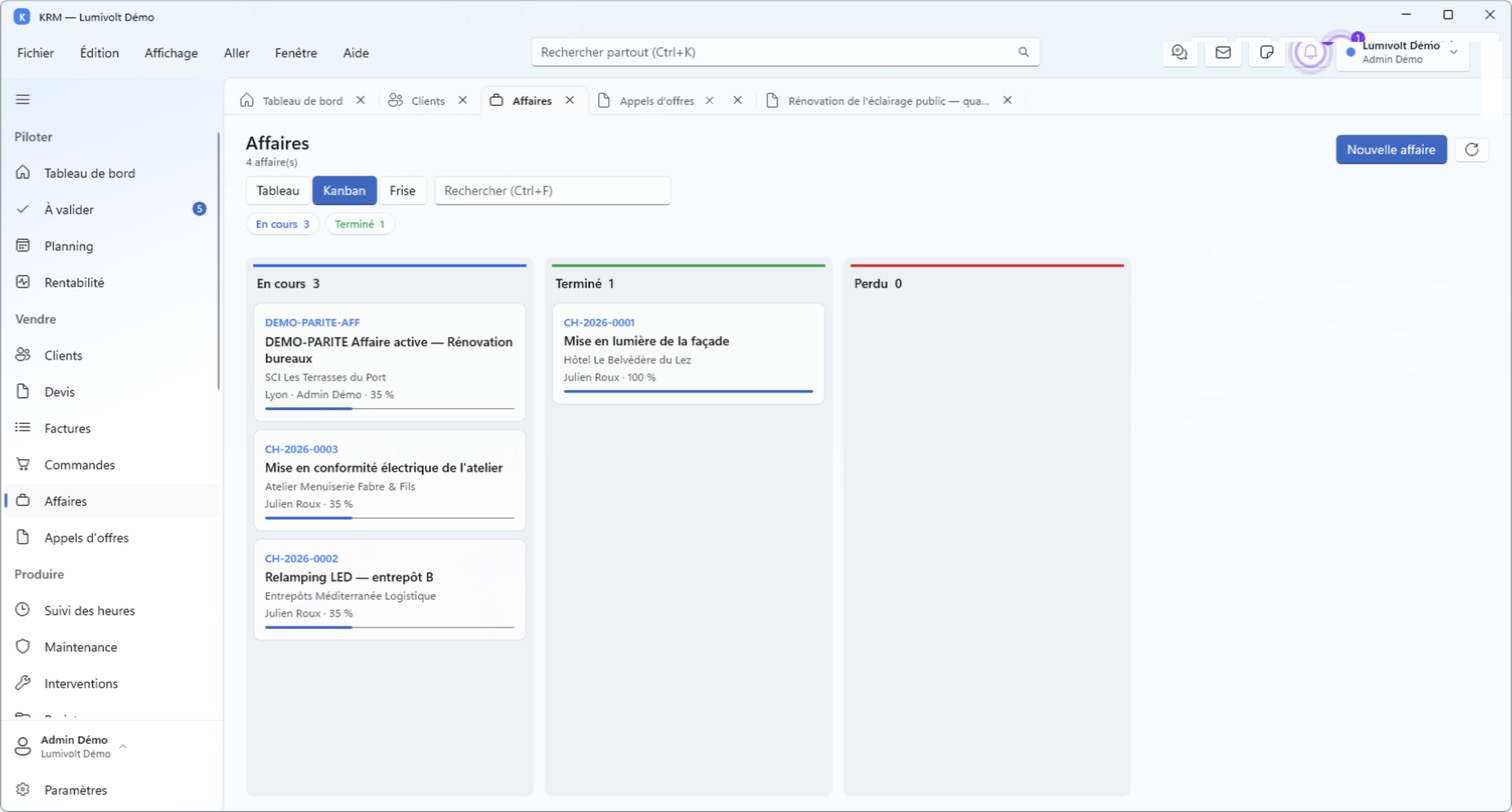 Capture de KRM sur Windows